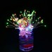 Qedertek Fireworks Fairy Lights, 2 Pack 120 LED Christmas Battery Fairy Lights, 8 Modes Dimmable Decorative Starburst String Lights for Christmas, Party, Garden, Xmas Tree Decorations (Multicolor)