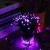 Qedertek Halloween Solar Fairy Lights, 72ft 200 LED Outdoor Solar Fairy Lights, Waterproof 8 Modes Solar Powered String Lights for Tree, Garden, Patio, Lawn, Party, Halloween Decorations (Purple)