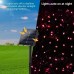 Qedertek Halloween Solar Fairy Lights, 72ft 200 LED Solar String Lights, Waterproof 8 Modes Solar Powered Garden Lights for Halloween, Garden, Party, Fence, Balcony, Christmas Tree Decoration (Red)