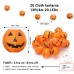 Qedertek Halloween Orange Pumpkin Lanterns Lights, 4M/13ft 20 LED Orange Pumpkin Lights, Waterproof 2 Modes Battery Powered Halloween Fairy Lights for Indoor Outdoor Garden Home Party Bar Decorations