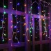 Qedertek Icicle Lights Outdoor, 432 LED Christmas Fairy Lights Bright Indoor Curtains Lights with 8 Mode Function Mains Powered for Xmas Tree Wedding Party Christmas Decorations (Multicolor)