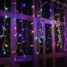 Qedertek Icicle Lights Outdoor, 432 LED Christmas Fairy Lights Bright Indoor Curtains Lights with 8 Mode Function Mains Powered for Xmas Tree Wedding Party Christmas Decorations (Multicolor)