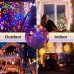 Qedertek Icicle Lights Outdoor, 432 LED Christmas Fairy Lights Bright Indoor Curtains Lights with 8 Mode Function Mains Powered for Xmas Tree Wedding Party Christmas Decorations (Multicolor)