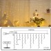 Qedertek Icicle Lights, 432 LED Christmas Fairy Lights Bright Indoor Curtain Lights with 8 Mode Function Mains Powered for Christmas Decorations (Warm White)