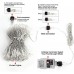 Qedertek Christmas Curtain Lights, 300 LED Fairy Curtain Lights, 8 Modes Christmas Fairy Lights Waterfall Lights for Xmas Tree, Party, Wedding, Garden, Bedroom, Christmas Decoration (Warm White)