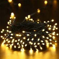 Qedertek Christmas Fairy Lights, 33ft 100 LED Battery Operated String Lights, 8 Modes Waterproof Memory Function String Lights for Xmas Tree, Wedding, Party, Patio, Christmas Decorations (Warm White) 
