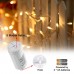  Qedertek Christmas Battery Fairy Lights, 39ft 100 LED Waterproof 8 Modes String Light,Battery Powered Christmas Lights with Memory Function for Xmas Tree,Garden,Party,Christmas Decorations(Warm White)