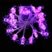 Qedertek Halloween Decorations 20 Purple Spider LED String Lights 9.6ft Battery Operated Halloween Lights for Halloween Christmas Party Patio Lawn Garden Home (2 Pack)