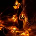 Qedertek Halloween Decorations Pumpkin Lights 20 LED 9.6ft Battery Operated String Lights for Halloween Party, 2 Lighting Modes, Flash/Steady On