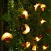 Qedertek Solar String Lights Outdoor, 19.69ft 30 LED Solar Honeybee Garden Fairy Lights, Waterproof Solar Powered String Lights for Home, Wedding, Party, Garden, Patio Decorations (Warm White)