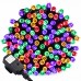 Qedertek Christmas Fairy Lights 65ft 200 LED Plug in Fairy String Lights with 8 Lighting Modes and Timer Function for Xmas Tree, Home, Wedding, Party, Christmas Decorations (Multicolor)