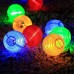 Qedertek Solar Lantern String Lights, 19.7ft 30 LED 2 Modes Outdoor Christmas Fairy Lights Waterproof for Summer Garden, Lawn, Yard, Patio, Christmas Decorations (Multicolor) [Energy Class A+++] 