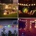 Qedertek Solar Lantern String Lights, 19.7ft 30 LED 2 Modes Outdoor Christmas Fairy Lights Waterproof for Summer Garden, Lawn, Yard, Patio, Christmas Decorations (Warm White) [Energy Class A+++] 