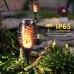 Qedertek Solarleuchten für Außen Garten - 6 Stück 12 LED Solarlampe für Außen mit Realistischer Flammeneffekt IP65 Wasserdicht Gartenfackeln Solar für Gärten Weg Hinterhöfe Rasen Halloween Deko