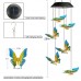 Qedertek Wind Chimes for Garden, Color Changing Solar Butterfly Wind Chimes Mobile LED Lights, Waterproof Outdoor Decorative Lights for Garden, Patio, Balcony, Bedroom, Party, Yard, Window