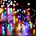 Qedertek Outdoor Solar String Lights, 33ft 100 LED Copper Wire Fairy Lights, Waterproof 8 Modes Solar Garden String Lights for Indoor Outdoor, Party, Garden, Wedding Decoration (Multicolor)