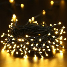 Qedertek Christmas Fairy Lights 65ft 200 LED Plug in Fairy String Lights with 8 Lighting Modes and Timer Function for Xmas Tree, Home, Wedding, Party, Christmas Decorations (White)