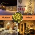 Qedertek Christmas Fairy Lights 65ft 200 LED Plug in Fairy String Lights with 8 Lighting Modes and Timer Function for Xmas Tree, Home, Wedding, Party, Christmas Decorations (White)